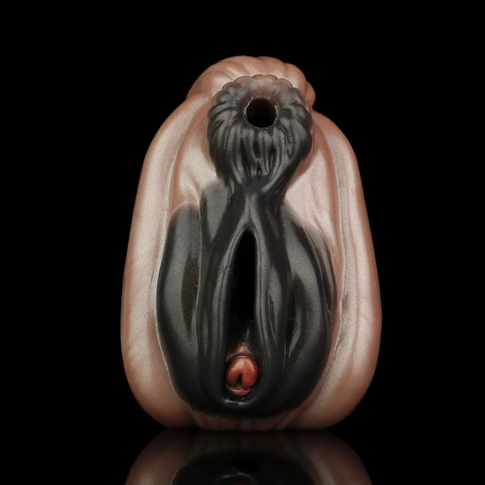 Ebony Horse Pussy Realistic Animal Sex - Silicone Pocket Masturbator Male Blowjob Stroker