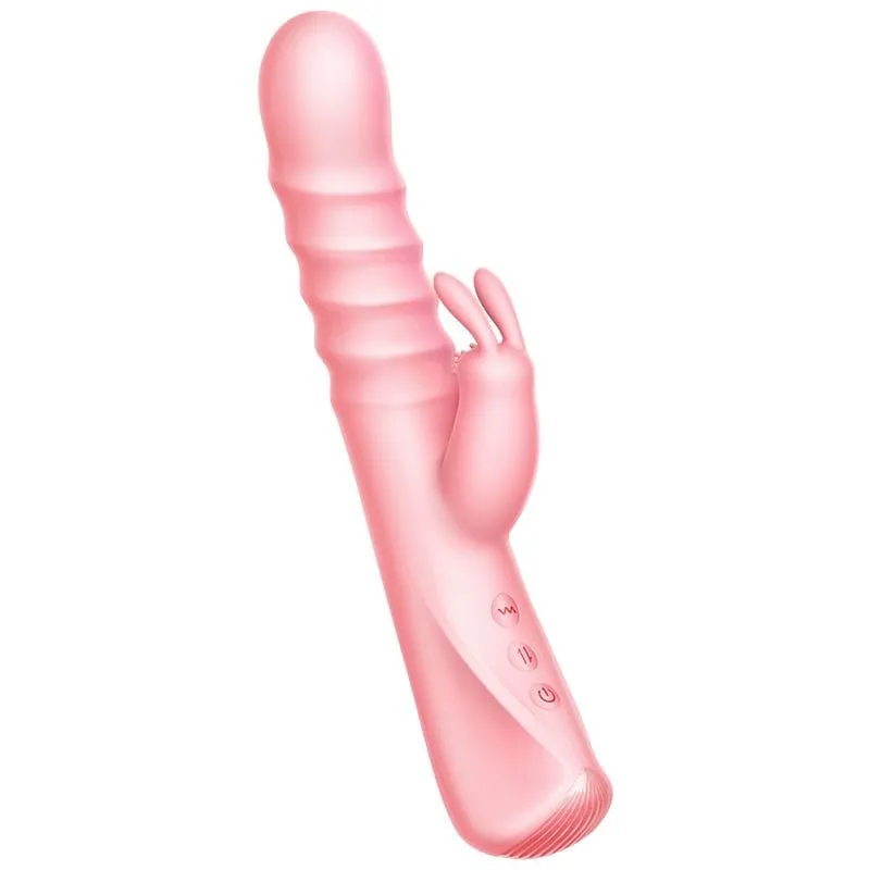 Erocome - Columba Thrusting Heating Rabbit Vibrator (Pink)
