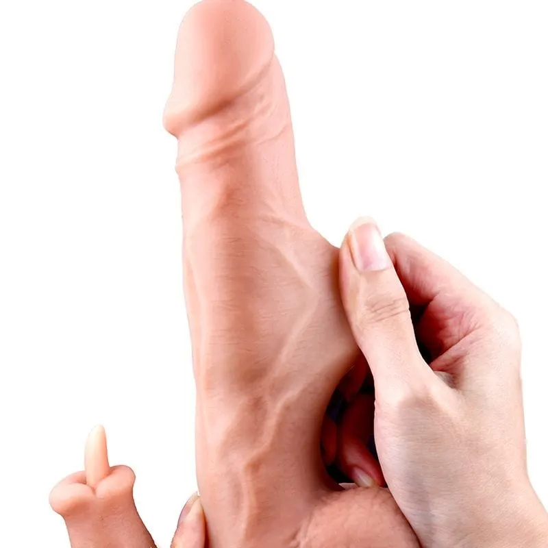 Erocome - Serpens Heating Rotating Vibrating Licking Realistic Dildo 8.6 (Beige)