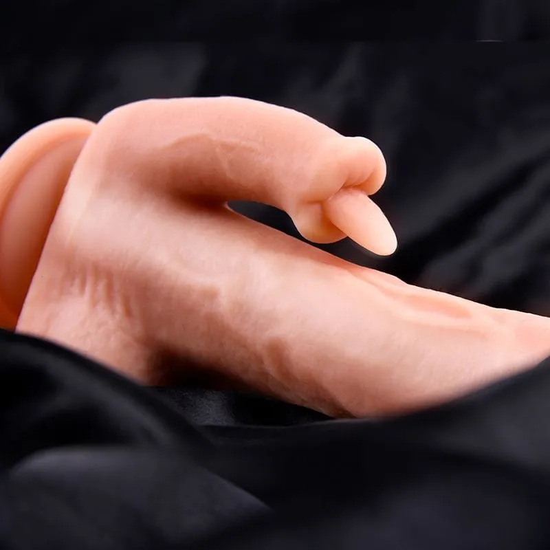 Erocome - Serpens Heating Rotating Vibrating Licking Realistic Dildo 8.6 (Beige)