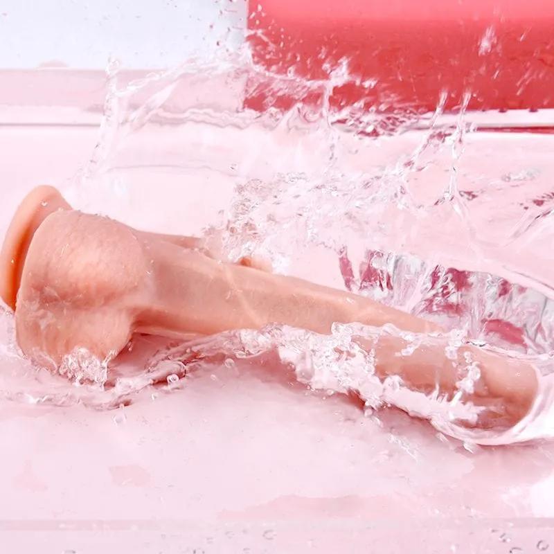 Erocome - Serpens Heating Rotating Vibrating Licking Realistic Dildo 8.6 (Beige)