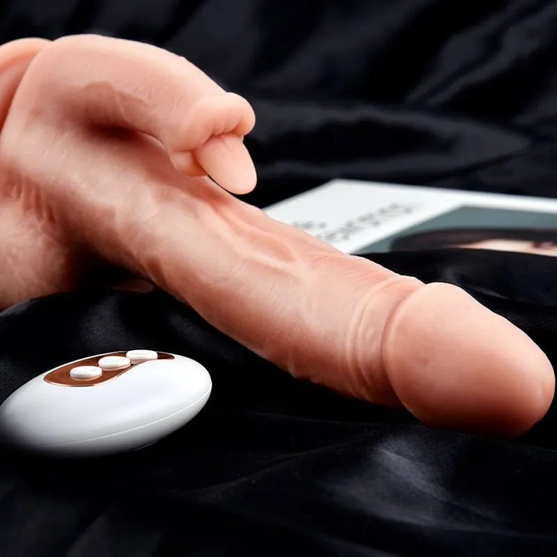 Erocome - Serpens Heating Rotating Vibrating Licking Realistic Dildo 8.6 (Beige)
