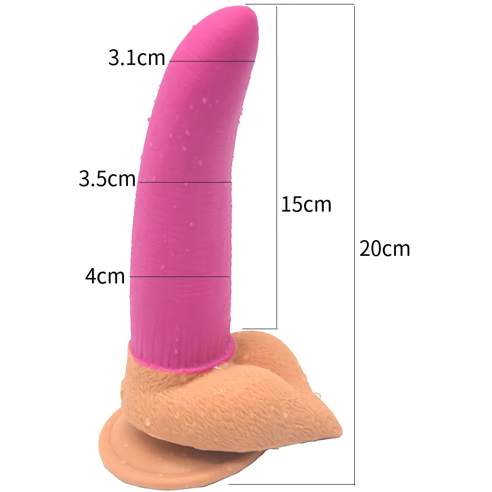 FAAK 2 Tone Dildo 7.8  | Premium Silicone | Suction Cup | Super Flexible Bend