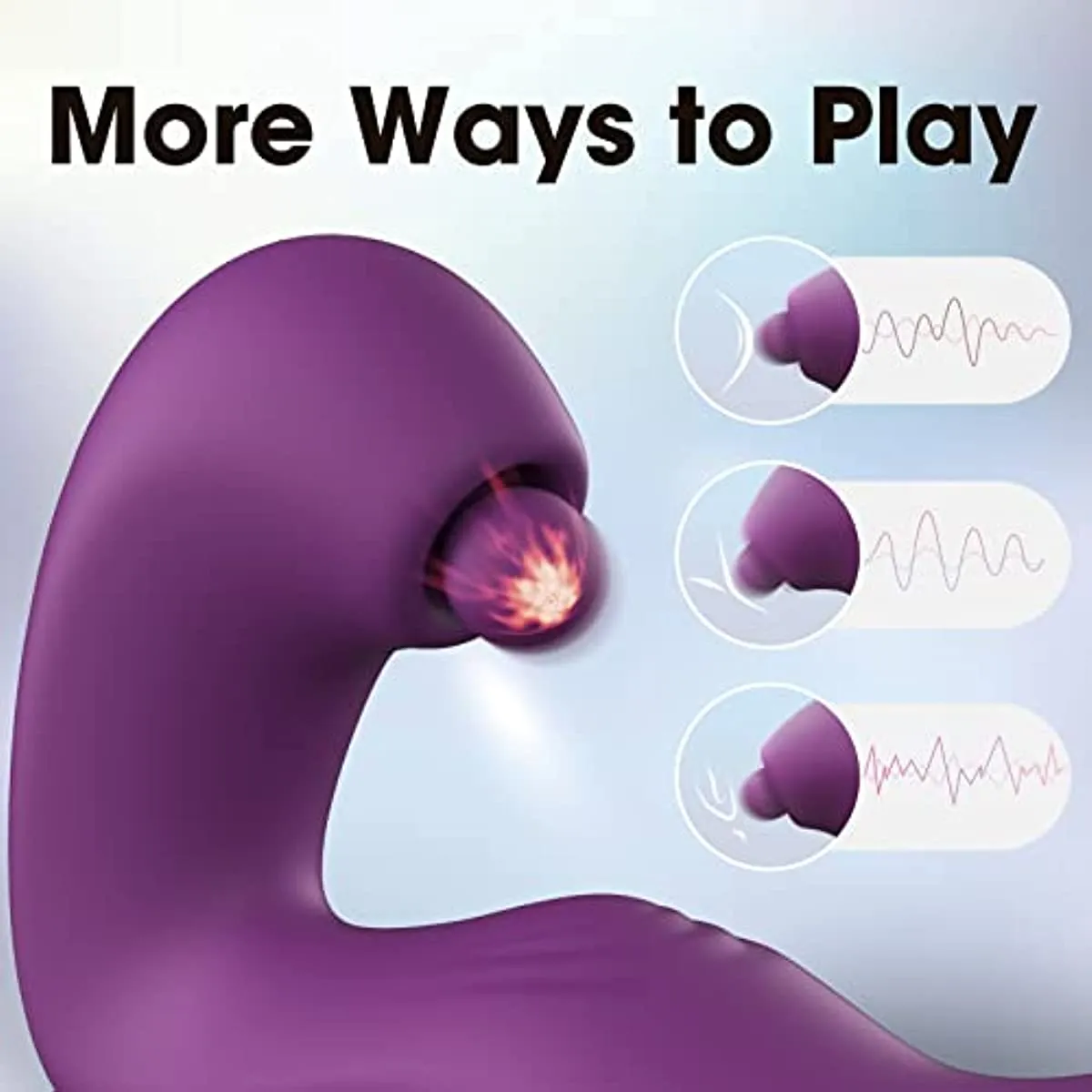 G Spot Clitoral Vibrator for Vagina Anal Stimulation3 in 1 Multi Vibrations
