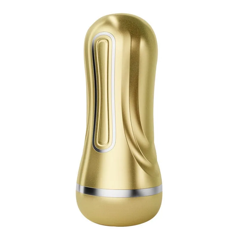 Galaku - Star Moon Double Hole Suction Stroker Masturbator Cup (Gold)