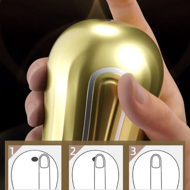 Galaku - Star Moon Double Hole Suction Stroker Masturbator Cup (Gold)