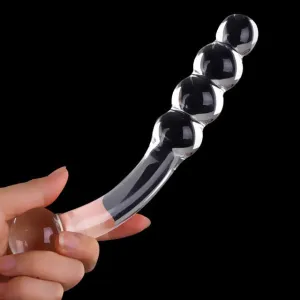 Glass Butt Plug | Crystal Butt Plug | Crystal Anal Beads Plug