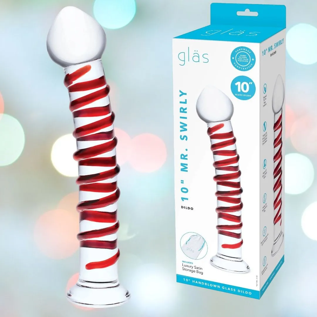 Gläs 10 Mr. Swirly Spiral Glass Dildo