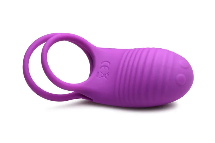 Gossip Love Loops 10X Silicone Violet Cock Ring W/ Remote