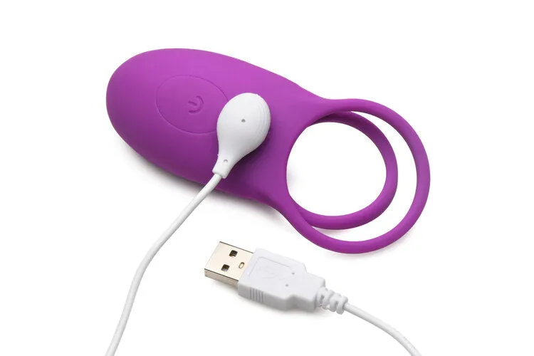 Gossip Love Loops 10X Silicone Violet Cock Ring W/ Remote
