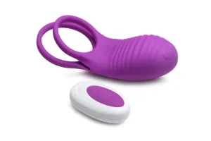 Gossip Love Loops 10X Silicone Violet Cock Ring W/ Remote