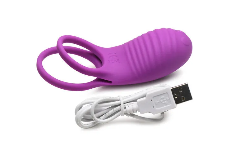 Gossip Love Loops 10X Silicone Violet Cock Ring W/ Remote