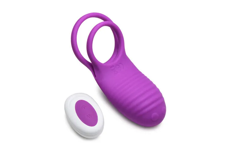 Gossip Love Loops 10X Silicone Violet Cock Ring W/ Remote