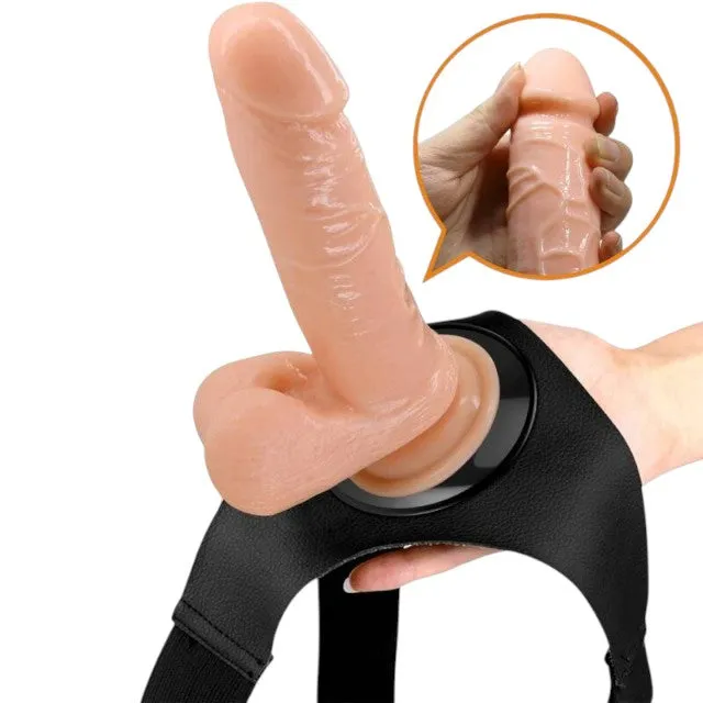 Ham Strap-On PRETTY LOVE universal cu dildo-HARNESS 20 CM.NATURAL