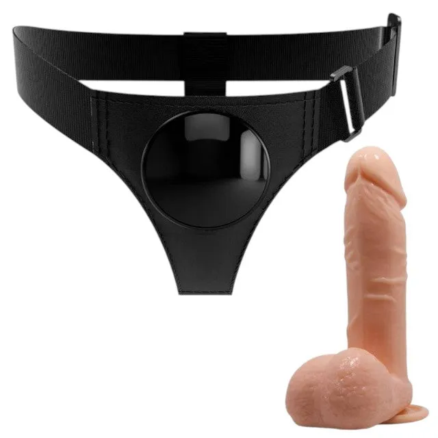 Ham Strap-On PRETTY LOVE universal cu dildo-HARNESS 20 CM.NATURAL