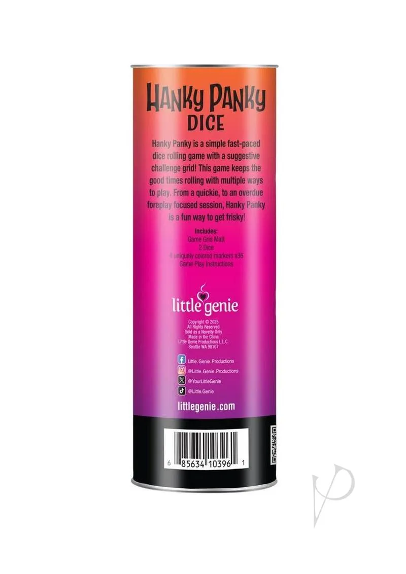 Hanky Panky Dice Game
