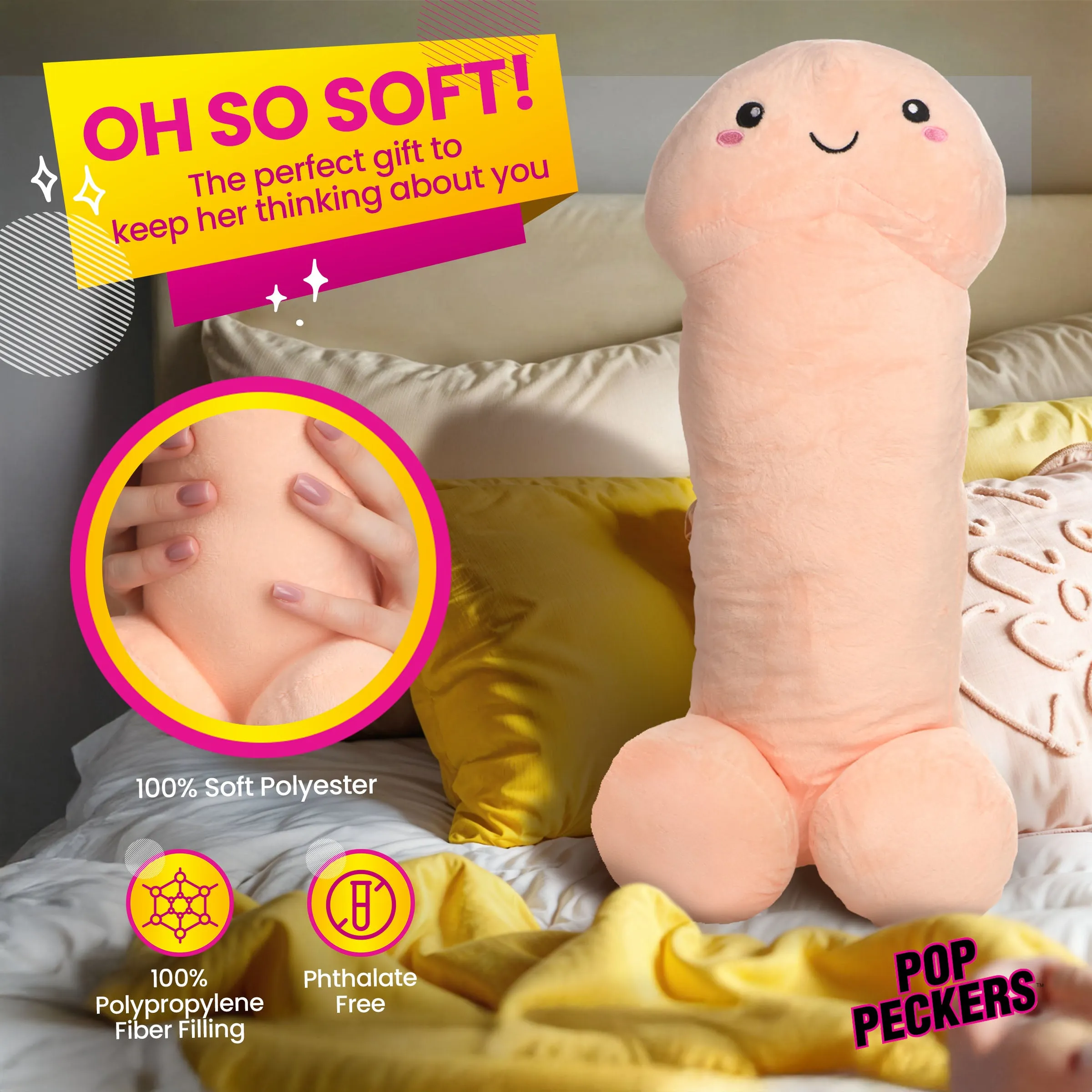 Happy Peckers Penis Pillow