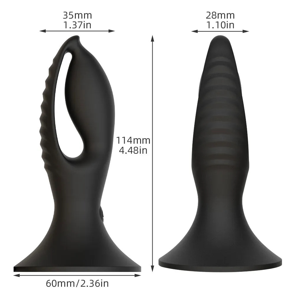 Hollow Motor Egg Anal Plug - Suction Cup Hands-Free Pleausre- Domlust