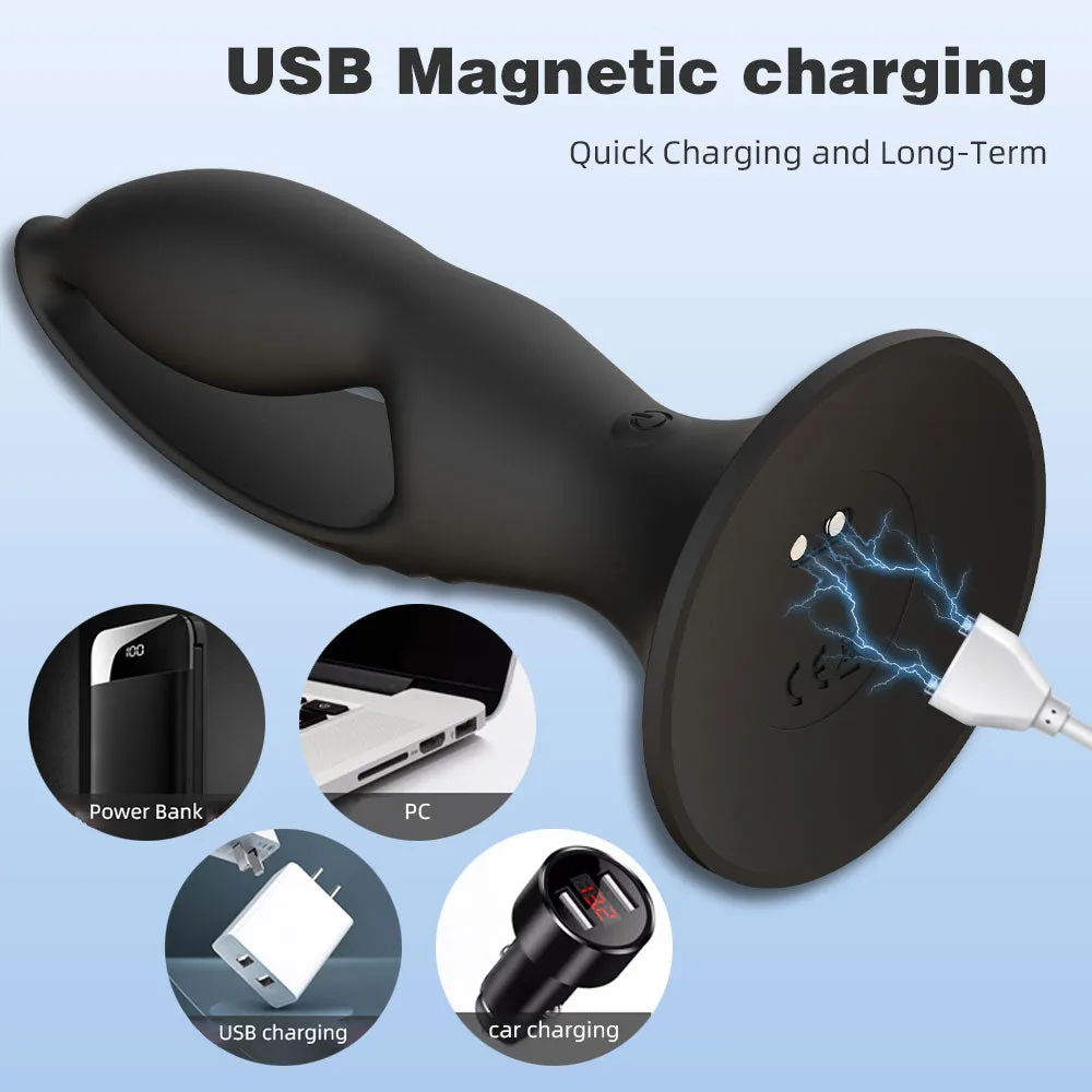 Hollow Motor Egg Anal Plug - Suction Cup Hands-Free Pleausre- Domlust