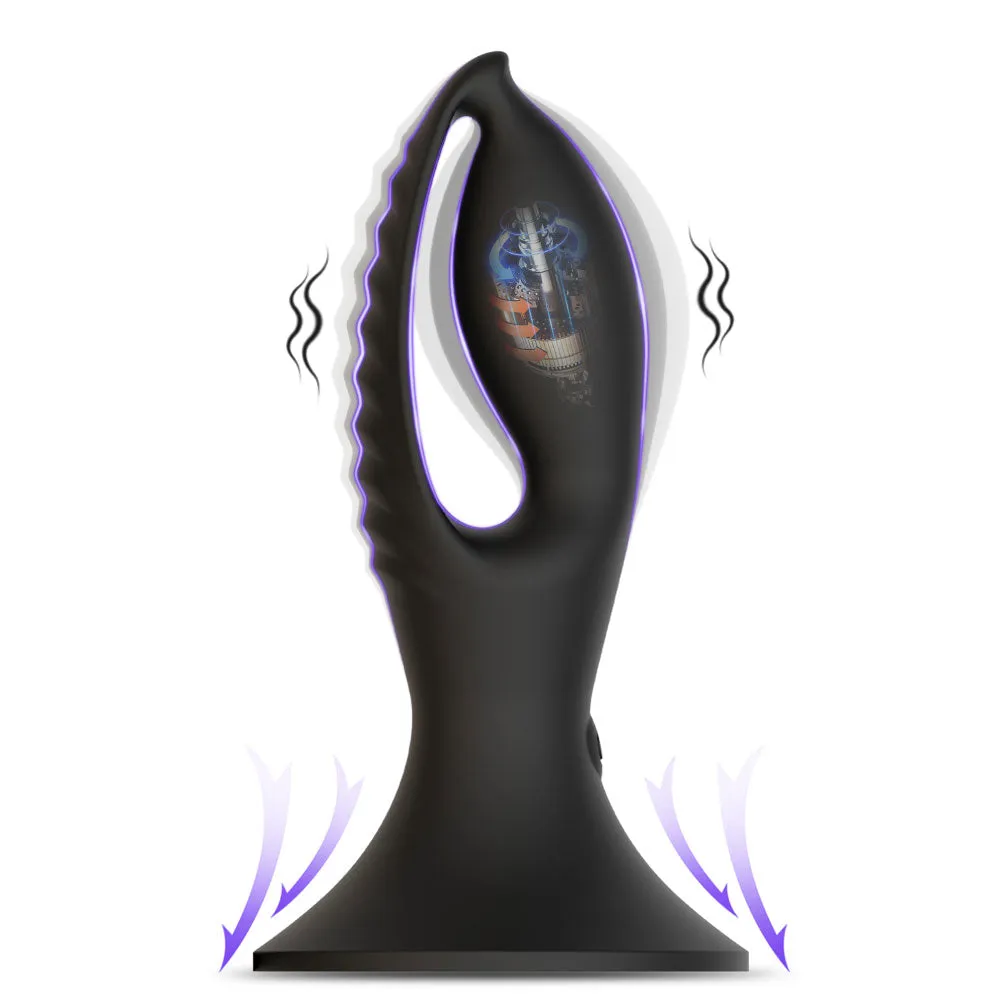 Hollow Motor Egg Anal Plug - Suction Cup Hands-Free Pleausre- Domlust
