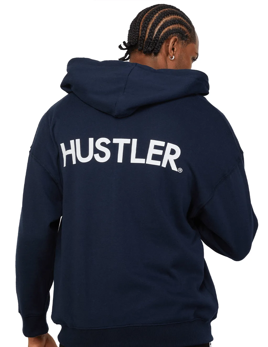 HUSTLER Classic Logo Zip Hoodie