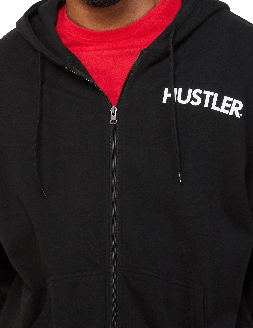 HUSTLER Classic Logo Zip Hoodie