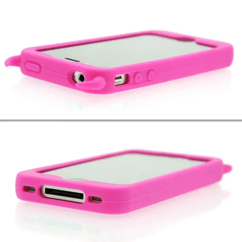 Hustler Silicone Bendable Iphone 4 and 4s Pink Horny Heart Case