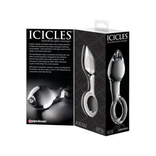 Icicles No14 Hand Blown Glass Butt Plug