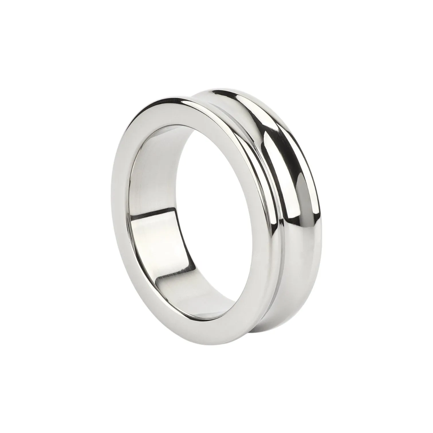 Inel pentru penis MR. STEEL The Imperator C-Ring. din oțel inoxidabil. diametru 4.5 cm (mare). argintiu