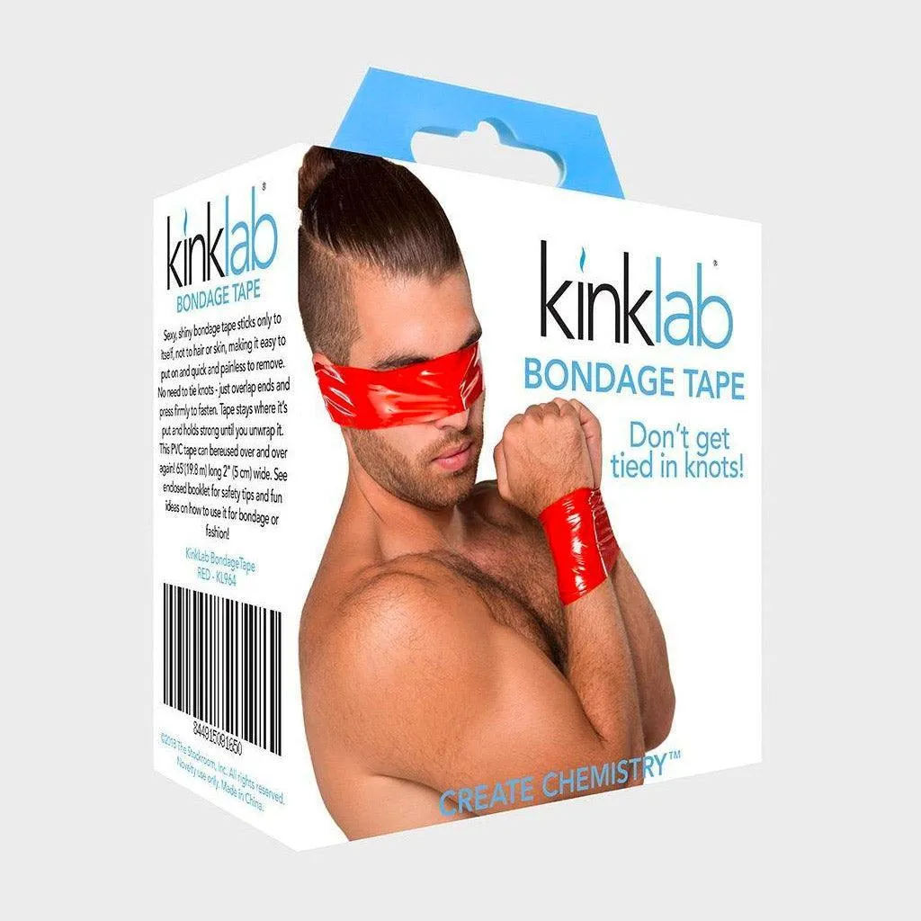 KinkLab Bondage Tape. Safe for Skin & Hair - Red