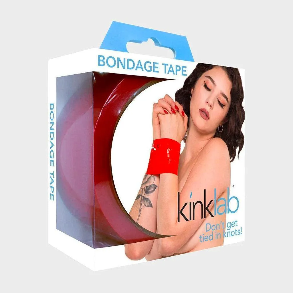 KinkLab Bondage Tape. Safe for Skin & Hair - Red