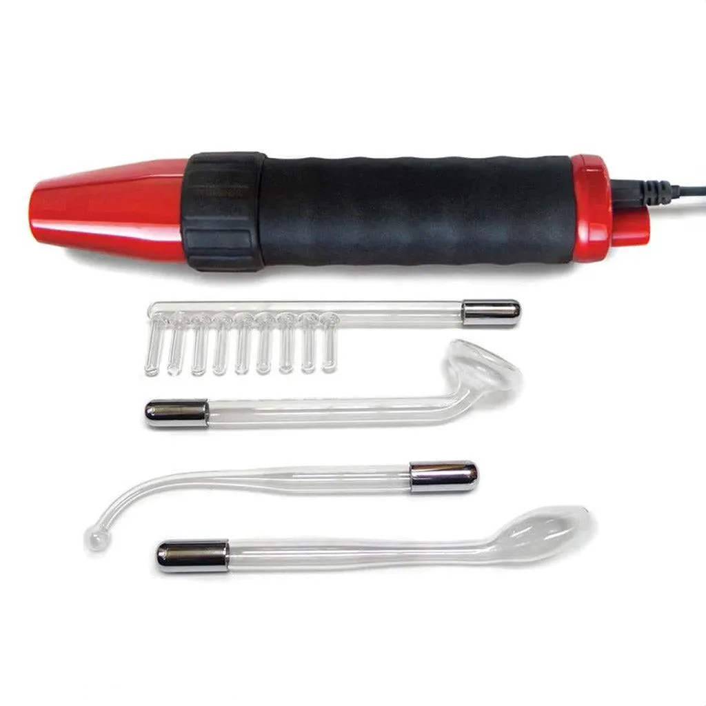 KinkLab Neon Wand® Electrosex Kit. Red Handle