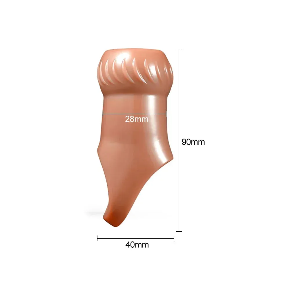 Knotted Cock Sleeve Male Sex Toys - Cock Ring Condom Penis Extender