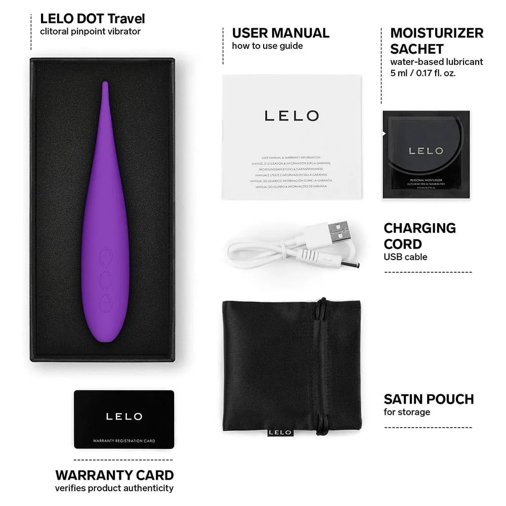 LELO DOT Travel Clitoral Vibrator Purple