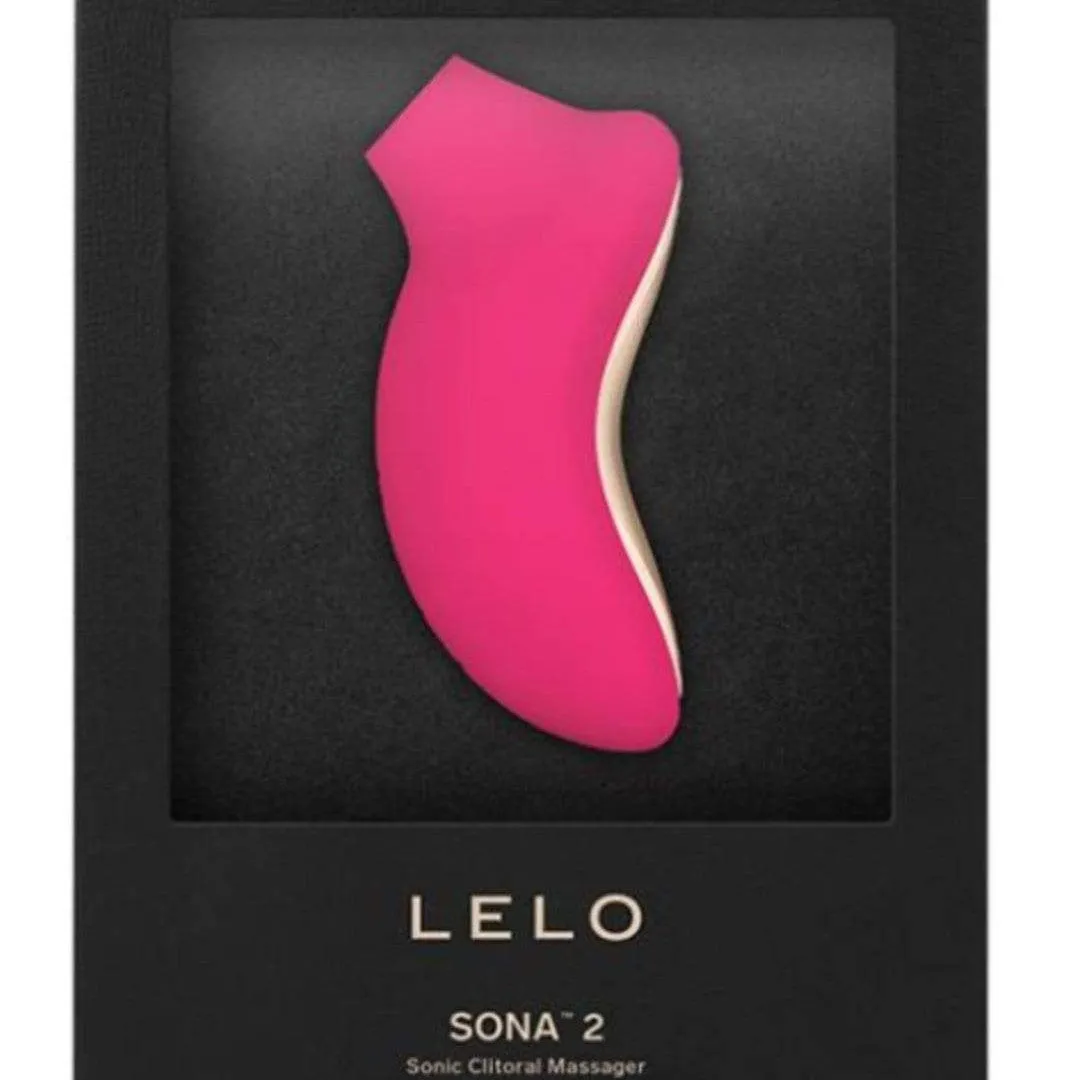 Lelo Sona 2 Waterproof Pressure Wave Clitoral Stimulator - Cerise