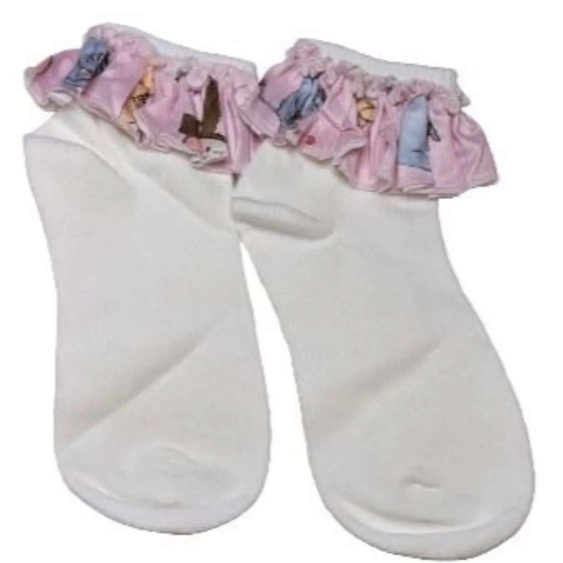 Love Little Bear Ribbon Ruffle Socks