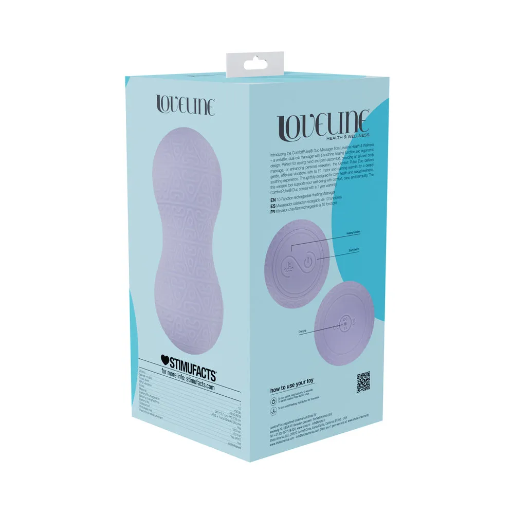 LoveLine ComfortPulse Duo Silicone Massager Lavender