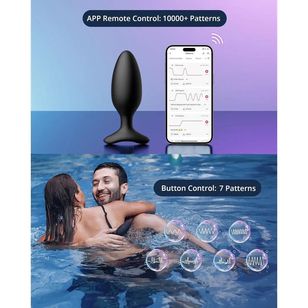 Lovense Hush 2 Vibrating Butt Plug - Medium