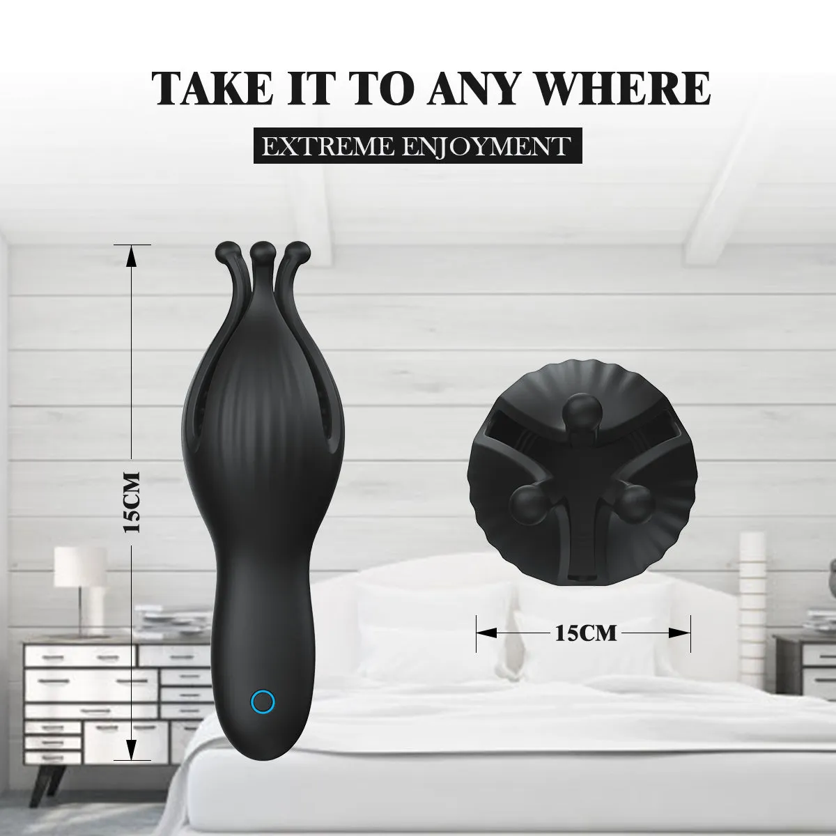 LustfulLemon - Penis Head Silicone Vibrator Stimulator