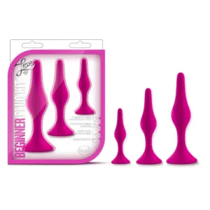 Luxe Beginner Anal Plug Kit with Suction Cup Base by Blush