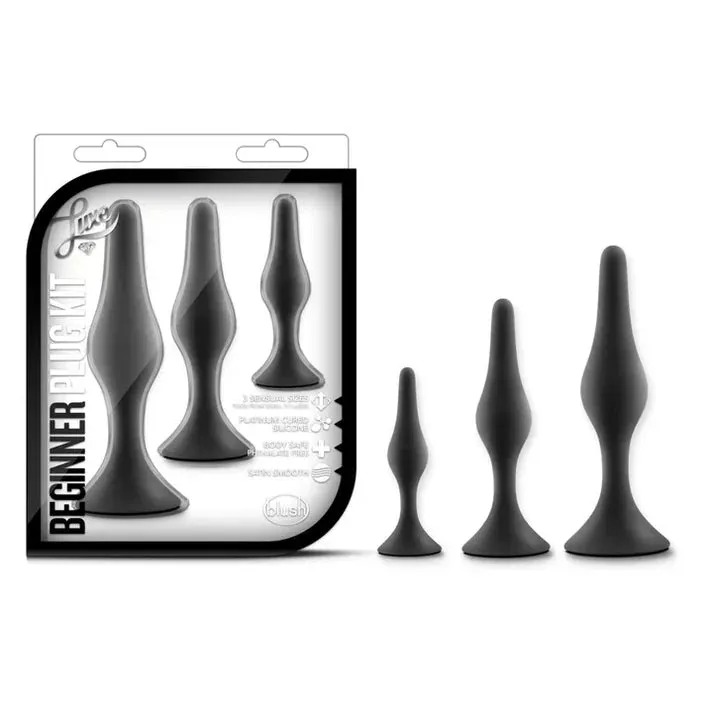 Luxe Beginner Anal Plug Kit with Suction Cup Base by Blush