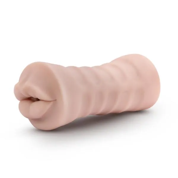 M For Men Angie Vibrating Mouth Masturbator - Vanilla