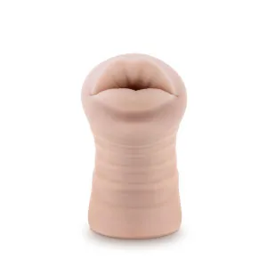 M For Men Angie Vibrating Mouth Masturbator - Vanilla