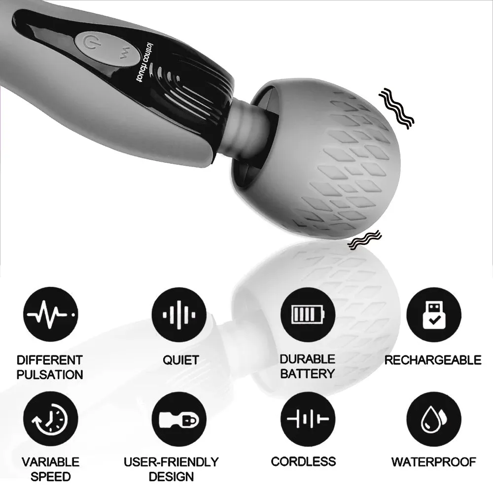 Magic Wand Vibrator - Double End G Spot Clitoral Stimulator Female Sex Toys