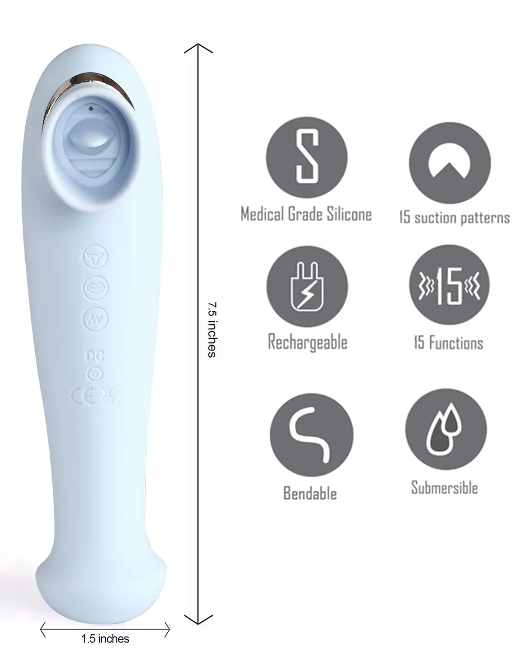 Maia Destiny Flicking Suction Vibrator