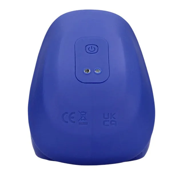 Masturbator automat LOVELINE Vibrating and Pulse Wave Stroker. cu funcție de pulsație. 10 funcții de vibrație. albastru
