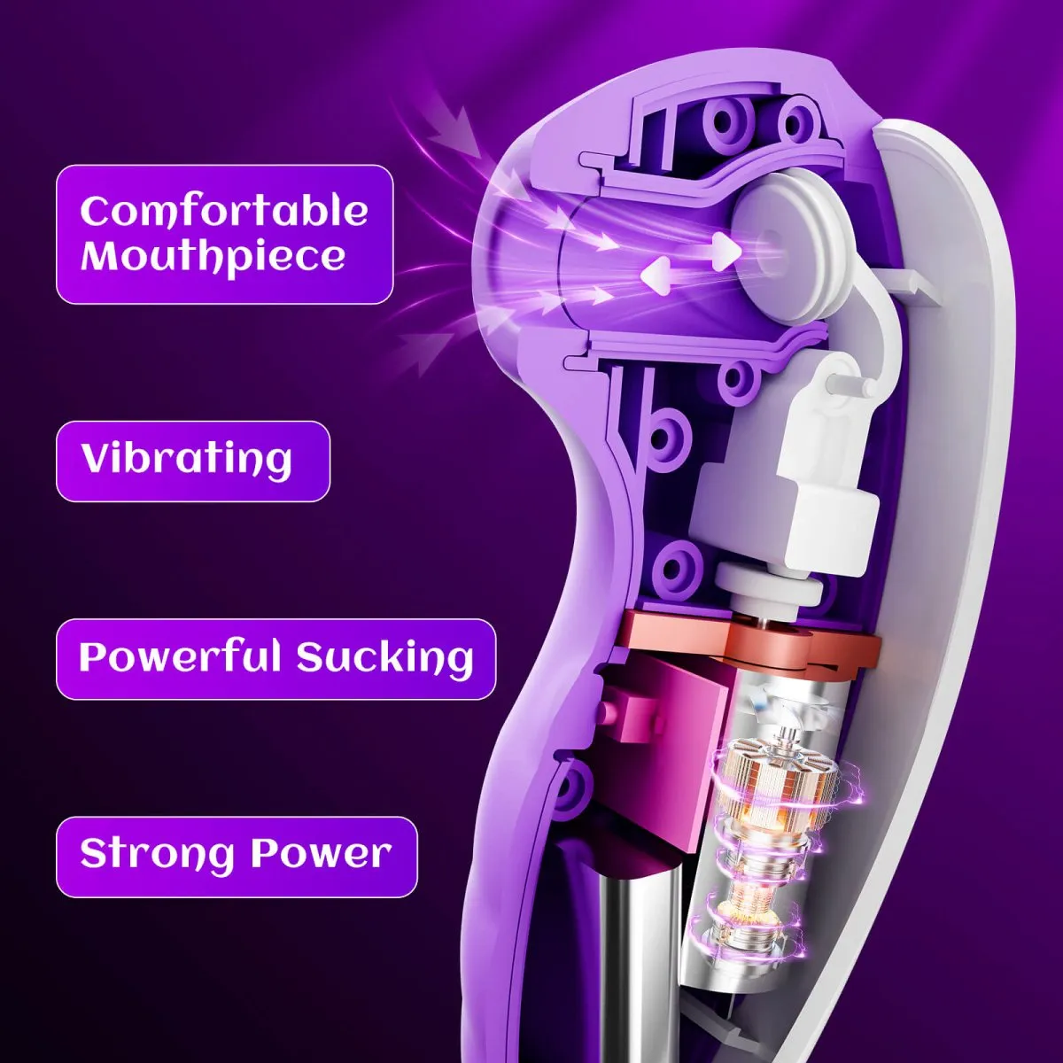 MENG| Powerful Air Suction and Vibration Female Sex Toy