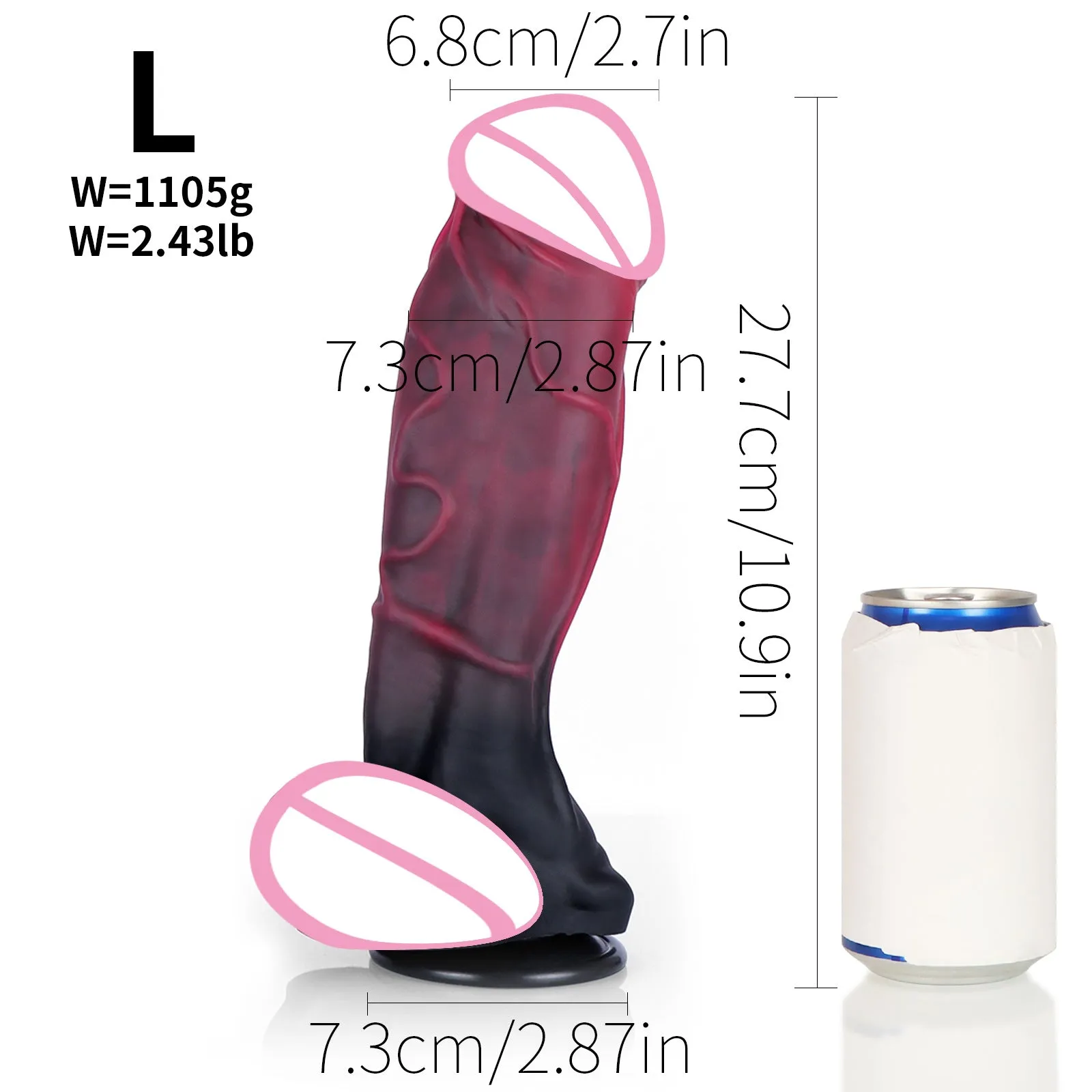 Monsterdildo Butt Plug Prostate Massager - Suction Cup Silicone Sex Toy for Men Women