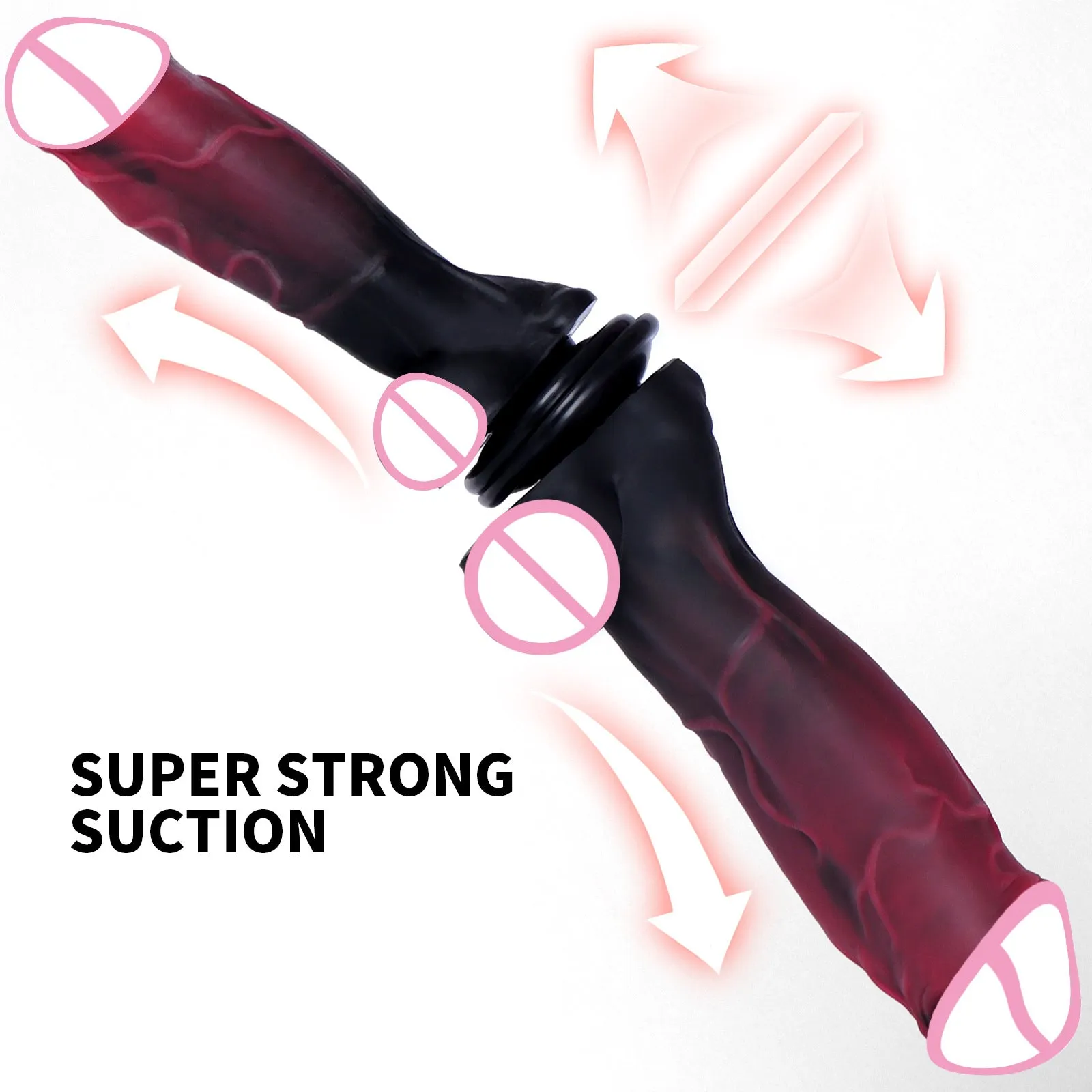 Monsterdildo Butt Plug Prostate Massager - Suction Cup Silicone Sex Toy for Men Women