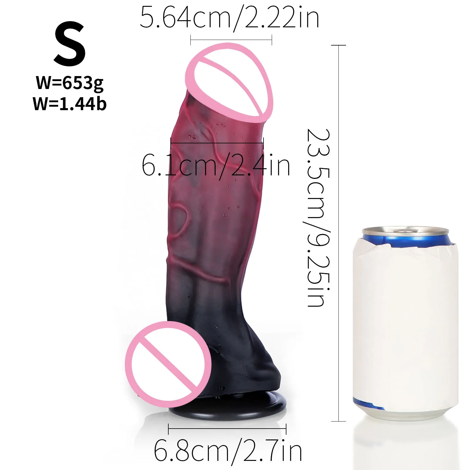 Monsterdildo Butt Plug Prostate Massager - Suction Cup Silicone Sex Toy for Men Women